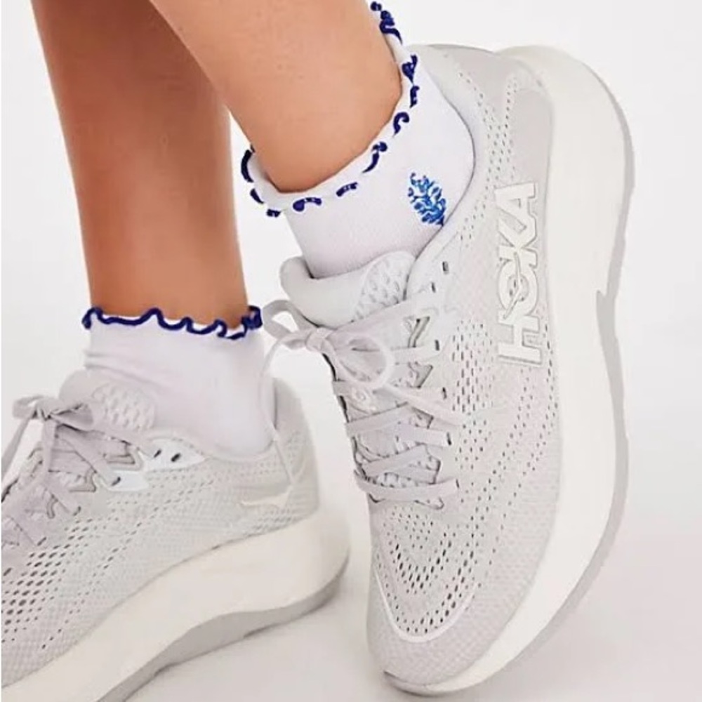 Womens HOKA Rincon 4 Athletic Shoe Stardust/Cosmic Gray - Size 9 - Picture 6 of 9